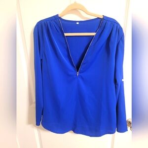 Blue women's blouse size L